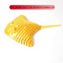 1 件 15 厘米 3D 打印关节琵琶鱼雕像，适合作为装饰、礼物和桌面配件 - 装饰、展示、礼物 - 顏色自選 - 查看 2