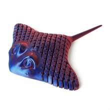 1 件 15 厘米 3D 打印关节琵琶鱼雕像，适合作为装饰、礼物和桌面配件 - 装饰、展示、礼物 - 顏色自選 - 查看 4