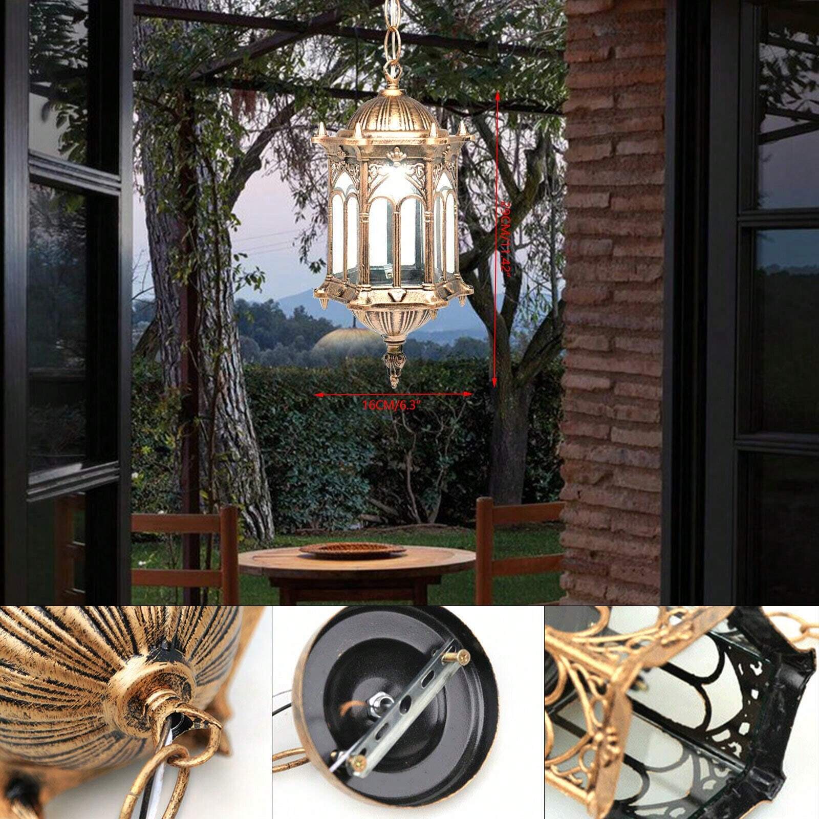 Ceiling Pendant Light Fixture For Porch Hanging Lantern Light Exterior