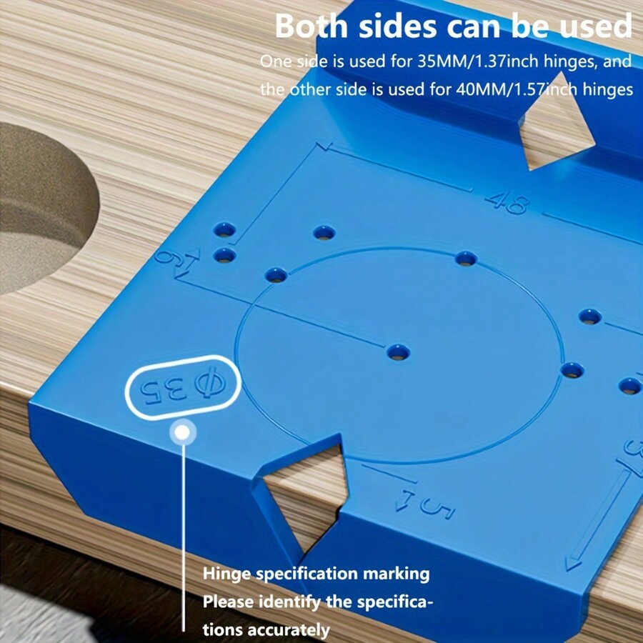 1pc ABS Uncharged Hinge Installation Jig Accurate Door Drill