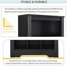 Large Capacity Shoe Cabinet Stylish Design 30 Shoe Cubby Console, Contemporary Shoe Cabinet With Multiple Storage Capacity, Free Standing Tall Cabinet With Versatile Use For Hallway,  Bedroom, White - 黑色+刨花板+主要生活空間-1 - 查看 6