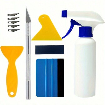 طقم ضباب الزجاج، أداة تمهيد خلفية، أداة محكمة حافة فيلت لتغليف سيارات الفينيل، طبقة عازلة للزجاج، أداة تثبيت ملصقات الحائط