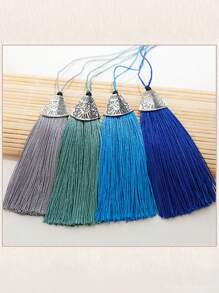 100pcs/10pcs Tassel Pendant Decoration Red Gold Small Keychain Tassel Fringes 8cm Fish Mouth Hat Tassel Fragrance Bag Clothes Decor