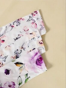 Bộ 3 món đồ liền thân thời trang cho bé gái, mùa xuân và mùa thu - Màu tím - Xem 4