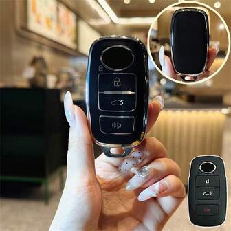 1 pieza Funda protectora de TPU para llave de coche apta para Vios 2023, Yaris, Ativ, Avanza, Veloz, Raize, accesorios de automóvil sin llave