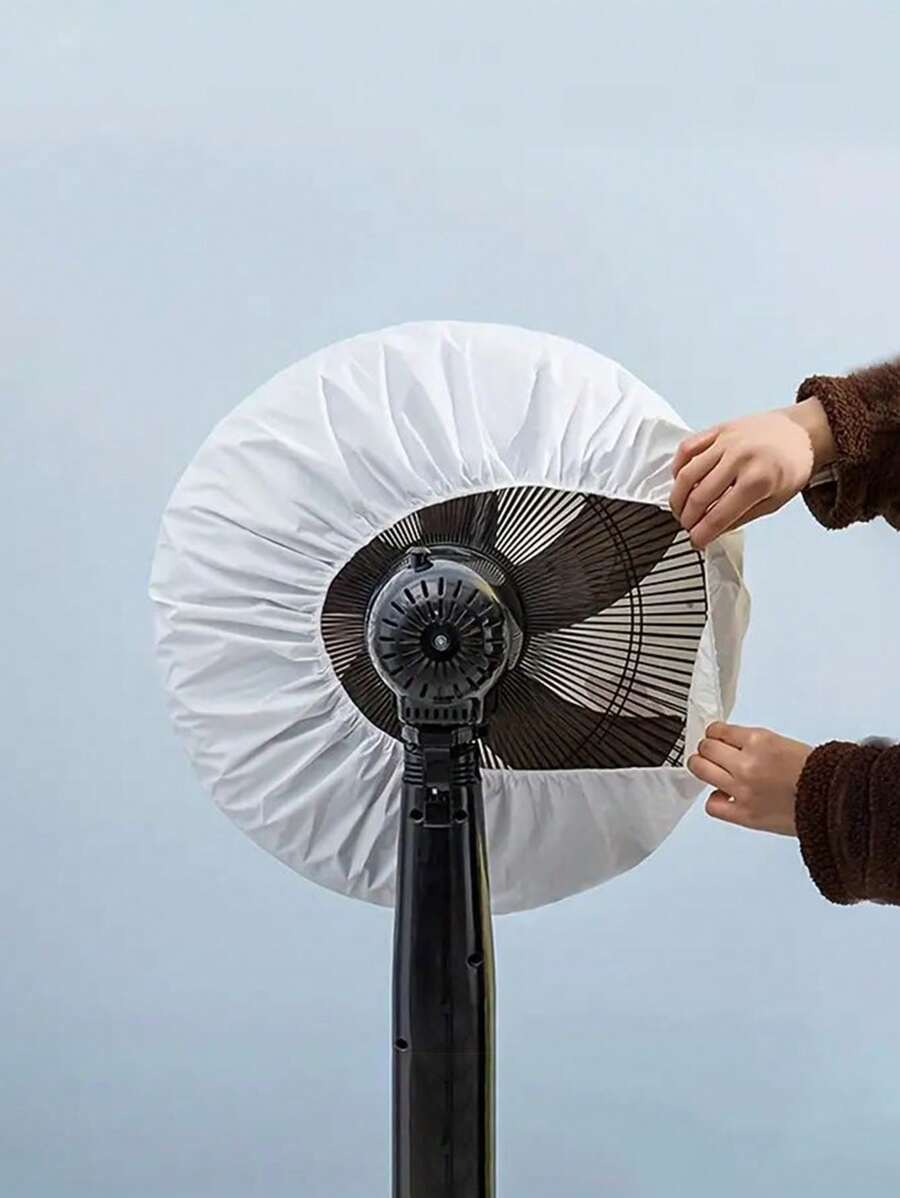 1pc Heart Shaped Round Fan Cover, Electric Fan Dust Cover,Bag,Organizer,Storage,Kitchen Decor,Household Items - Multicolor - View 1