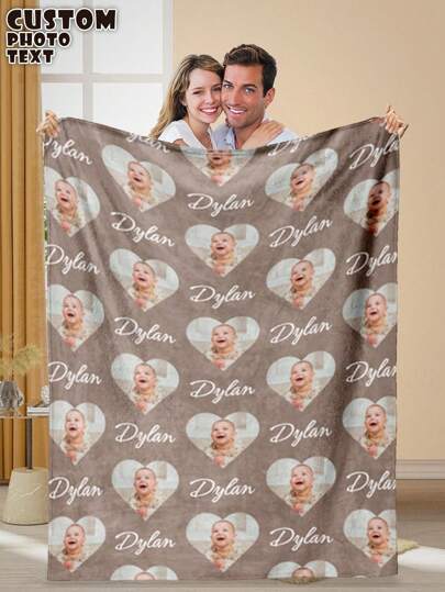 1 pieza Manta personalizada con foto de Navidad para cama, manta de regalo de Navidad personalizada con foto y nombre, manta personalizada, manta con collage, manta con foto de mejor amigo, manta acogedora, regalo con foto familiar, regalos personalizados, regalo de boda, regalo de cumpleaños, regalo del Día de la Madre, regalo del Día del Padre, regalo para mamá/papá, regalo para amigo, regalo para ella, lavable y lindo, regalos ideales personalizados para novio, novia, amigos, para baño, comedor, oficina