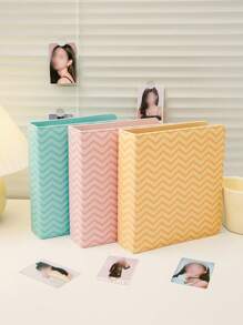 Album ảnh KPOP Bìa A5 Thẻ sưu tập với 20 trang 4 ngăn đựng thẻ 20 micron Bìa thẻ, Album bìa CPP 2 vòng với 160 khe, Bìa da PU Bìa album Kawaii dễ thương để sắp xếp thẻ giao dịch - Màu hồng - Hồng - Xem 8