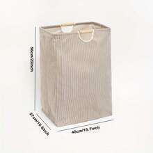 1pc Foldable Laundry Basket - Large Capacity Space-Saving Collapsible Hamper With Handles For Clothes, Towels & Toys Storage - Perfect For Bathroom, Dorm, Family, Bedroom, Laundry Room Organization And Storagelaundry Hamper,Washing Basketbathroom Organizer,Basket,Storage Basket,Foldable Laundry Basket - Multicolor - View 10