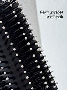 1 pièce Miroir de maquillage et de cheveux 2-en-1 pliable - Portable, de table, lettres noires fleuries A-Z, outil de beauté contemporain pour voyager. Peigne pliant avec miroir de maquillage, facile à transporter, parfait pour les voyages, les sorties, l'utilisation. Peigne à coussin d'air double usage, accessoire de massage du cuir chevelu, produit de voyage, fournitures scolaires, accessoires de vacances essentiels - Argent - Voir 4