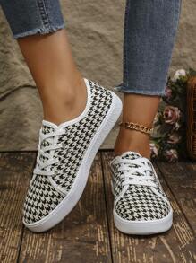 女士休闲鞋，时尚白色装扮，新款潮流轻便鞋 - 駝色 - 查看 5