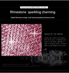 Fashion Luxury Sparkling Rhinestone Key Fob Cover With Keychain Lanyard For Chevrolet For Chevy For Malibu For Equinox For Traverse For Camaro For Cruze For Blazer 4 5 Buttons Smart Key - Pink+Angel pendant - View 5