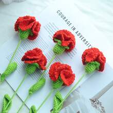 Bó hoa thủ công móc cho Halloween/Mùa thu, bao gồm hoa hồng, hoa tulip, hoa cẩm chướng, quả thông, lá, hoa giả, hoa sợi. Bó hoa cô dâu, quà tặng cho cô ấy, quà tặng cho mẹ, quà tặng sáng tạo, trang trí nhà cho nhà hàng, phòng khách, phòng ngủ, đám cưới, tiệc tùng. Thích hợp cho trang trí mùa thu, lễ tạ ơn, giáng sinh, mùa tựu trường, đám cưới và các ngày lễ khác - Nhiều màu - Xem 36