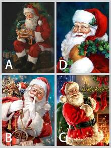 Bộ tranh kim cương 5D Ông già Noel sáng tạo, phù hợp cho người lớn hoặc người mới bắt đầu, Miếng dán kim cương tròn tự làm, Đồ thủ công nghệ thuật kim cương Trang trí tường phòng khách - Nhiều màu - Xem 7