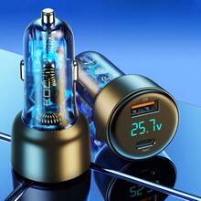 72W Turbo LED Car Charger USB And Type C Charger -RC003C - RC003C - Xem 4