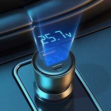72W Turbo LED Car Charger USB And Type C Charger -RC003C - RC003C - Xem 7