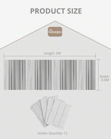 Professional Radiator Reflector Panels 5m X 0.6m X 6mm Thick Aluminum Radiator Foil Foldable Radiator Reflector Foil Double Heat Reflective Radiator Foil For Energy Saving And Heat Reflection - 銀色 - 查看 2