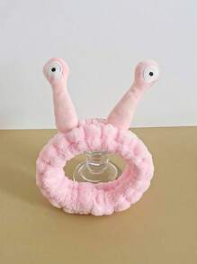 1 件趣味蜗牛图案可爱卡通天鹅绒发带，适合女孩、洗脸、护肤头带、美容、护肤产品、水疗、自我护理、护肤工具、面部护理、美容师用品、皮肤、洗面奶、面部 - 彩色 - 查看 19