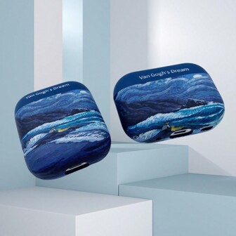 Custodia per AirPods 1/2 con pittura ad acquerello opaca, custodia per auricolari senza fili Bluetooth AirPods Pro 2/3/Pro