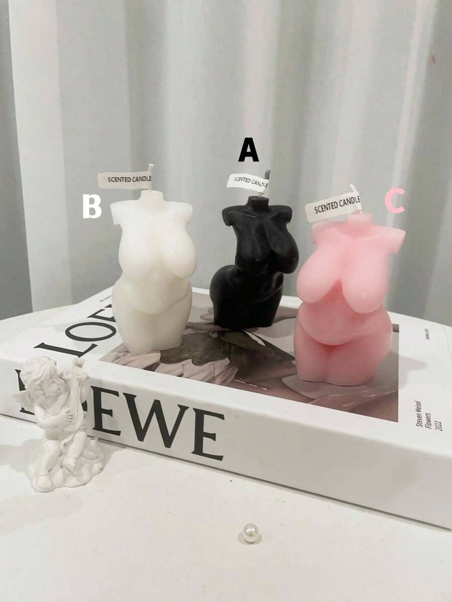 1 pieza Molde de vela con diseño de figura - Multicolor - Ver 1