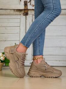 Neue Damenschuhe mit Lederoberseite, die leicht zu reinigen sind, dicke & weiche hochelastische Sohlen, lässige super leichte Plateau-Sneaker, Damen- und Kindervarianten, sportliche Sneaker, beliebte saisonale Modenschuhe für Damen, geeignet für Outdoor, Reisen, Freizeitaktivitäten