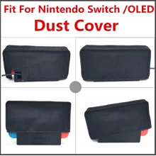 Funda protectora contra el polvo DATA FROG para la base de la consola Switch OLED, estuche transparente anti-polvo para la consola - Negro - Ver 7