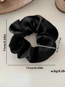 2/3/4/5 pezzi Accessori per capelli Scrunchie in seta raso, fermagli per chignon da ballerina, adatti per diversi volumi di capelli, multiuso per ragazze, autunno/inverno
