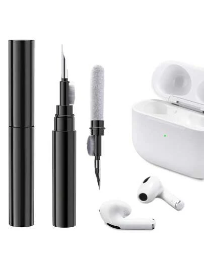 2 Pcs 3-In-1 Compatible With Airpods Cleaning Tool Compatible With Airpods Pro 1 2 3 Earbud Cleaning, Cleaning Kit With Brush For Earphones, Computer, Cell Phone, Digital Camera, Keyboard, Birthday/Easter/Presidents Day/Boy/Girlfriend Gift For Commercial Cleaning Services/Shops,Kitchen,Bathroom,Home,Household Suppliers