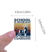 50PCS Hunting Stickers Vinyl Aesthetics Stickers For Scrapbooking, Diary, Laptop, Bumper, Skateboard, Water Bottle, Computer, Phone, Cartoon, Hard Hat, Car Stickers And Decals,Hiking Stickers,Decal Stickers,Sticker Bulk
