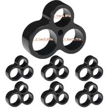 Tatukiko 6 件装门把手缓冲垫、静音门挡、门把手保护器、缓冲器 - 黑色 - 查看 5