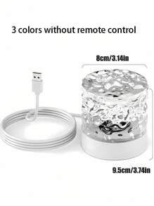1 đèn chiếu xoay Dreamy Flame & Water Wave, nhiều chế độ màu, đèn ngủ máy chiếu tạo bầu không khí đa năng, quà tặng lãng mạn hoàn hảo cho sinh nhật và ngày lễ - Nhiều màu - Xem 9