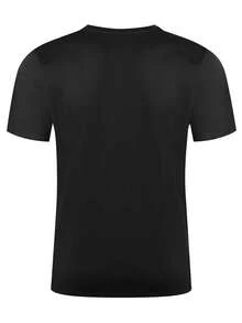Camiseta Masculina Camisa 100% Algodão Gola Redonda Lançamento Estampa da Letra R - Cinza - Visão 2