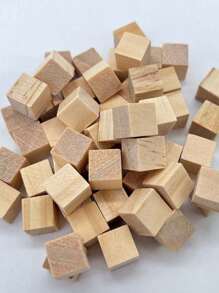 1CM-5CM 5 maten vierkante houten blokken onafgewerkte houten kubussen DIY knutselmodelmateriaal