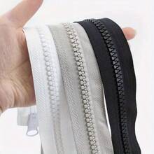 5 Pcs Meetee 8# Resin Zippers Close-End Open-End Long Auto Lock Zip For Coat Bags Tent Zipper Repair Sewing Accessory - 8# Resin - View 8