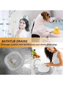 Bộ thu gom nước thải, Nắp thoát nước vuông cho vòi hoa sen, Nút chặn tóc bằng silicon có giác hút, Dễ lắp đặt, Thích hợp cho phòng tắm, bồn tắm, nhà bếp, Dụng cụ vệ sinh nhà bếp, Vệ sinh nhà cửa, Đồ dùng vệ sinh gia đình, Trang trí phòng, Có thể dùng để ngăn dầu mỡ, rác thải, chất tẩy rửa, v.v., Thích hợp cho nhà bếp, nhà hàng, tiệc tùng, tụ họp, quà tặng gia đình, quà tặng gia đình, tiệc Giáng sinh - Nhiều màu - Xem 3