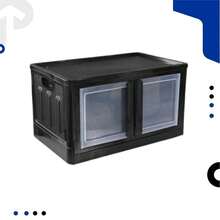 Modular Foldable Organizer With Double Door 75 Liters Large Modular Plastic Closet - 黑色 - 查看 2