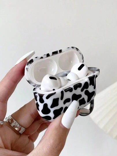 Leopard Print Earphone Case For AirPods Pro 2 Bluetooth Wireless Earphones, Protective Cover Shell For AirPods 4, Anti-Fall 3rd Generation, Soft Silicone All-In-One Protective Case, Suitable For Original Earphones