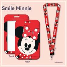 Pack Of 1 Isney 3D Lanvard ID Dip - Pvc Material. Antiloss Neck Bag With Protective Cover - Cute Cartoon Design For Men And Women Back To School