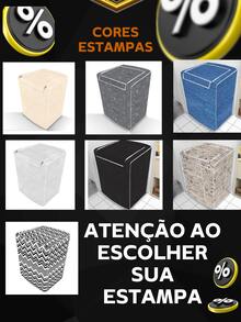 Washing Machine Cover With Top Opening Zipper Protector Samsung Brastemp Consul Eletrolux Continental - 黑G - 查看 4