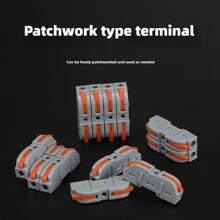 多电路快速连接连接器、接线块、紧凑型电连接器、自由连接一输入一输出多功能接头 - 多色 - 查看 7