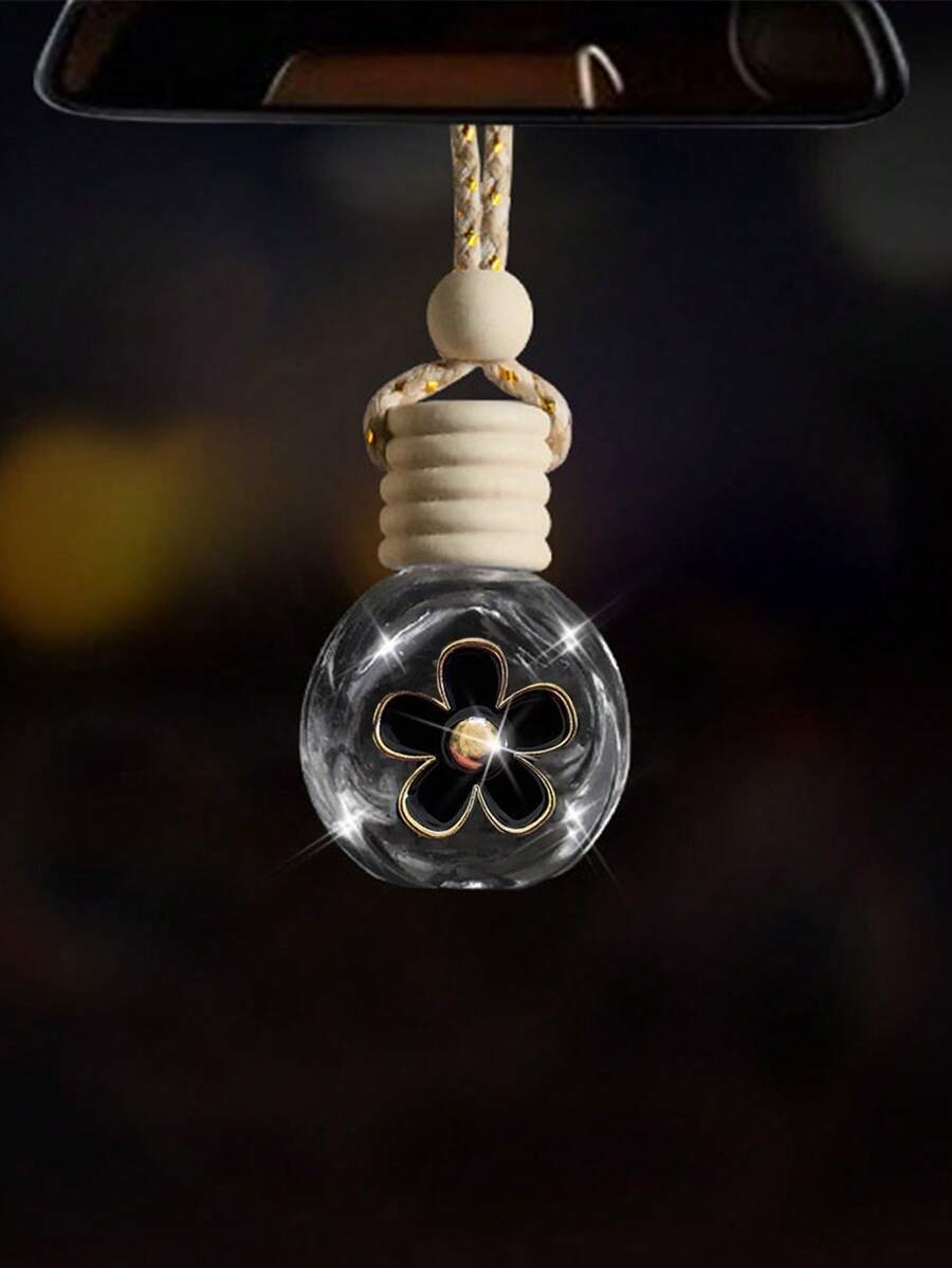 1pc Car Interior Perfume Bottle Empty Bottle Pendant Car Rearview