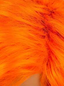 Billowig Orange Gradient Long Curly Wave Layered Synthetic Natural Fluffy Wig For Woman Valentine's Day Party Cosplay Daily Use 28 Inch - 漸層 - 查看 7