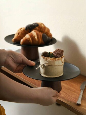 1個 ミニマリストレトロスタイル 高脚フルーツプレート、高級ホームリビングルームティーテーブルスナックプレート、ステンレス スチールデザート/キャンディ/フルーツトレイ、受付ディスプレイプレート クリスマスギフト