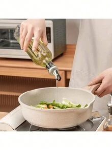 1 个 150ml/250ml/500ml 玻璃液体分配瓶，适用于食用油、醋、调味品，适用于烹饪、烘焙、沙拉、烧烤、厨房储物容器 - 彩色 - 查看 5