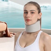 1pc Portable Office Travel Cervical Fixation Bracket Anti-Drooping Neck Support Neck Protector Comfortable And Breathable Neck Care Neck Support To Prevent Head And Neck Sagging Neck Protector