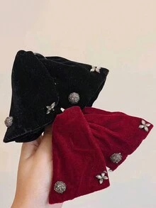1pc New Women's Hair Claw Clip, All-Season Elegant Pearl Versatile Satin Large Hair Claw, Elegant & Luxurious Polyester (Polyester) Summer Hair Accessories Vacay Hair Clips - Multicolor - View 6