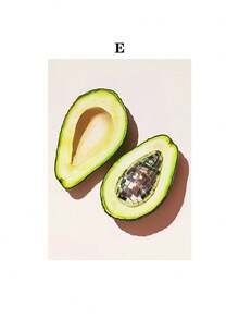 1 件柠檬樱桃鳄梨葡萄菠萝南瓜迪斯科水果艺术墙艺术帆布画北欧海报厨房餐厅装饰无框架 - 彩色 - 查看 53