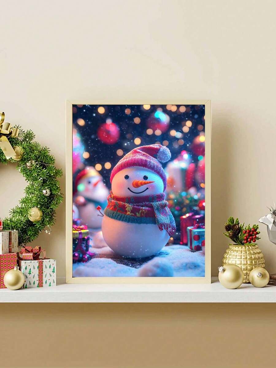 Snowman DIY Digital Painting Ignite Creative Life, Paint A Colorful