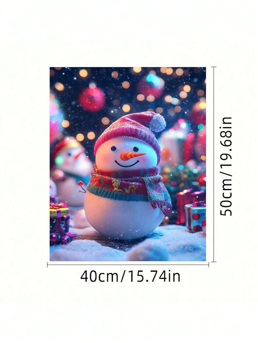 Snowman DIY Digital Painting Ignite Creative Life, Paint A Colorful