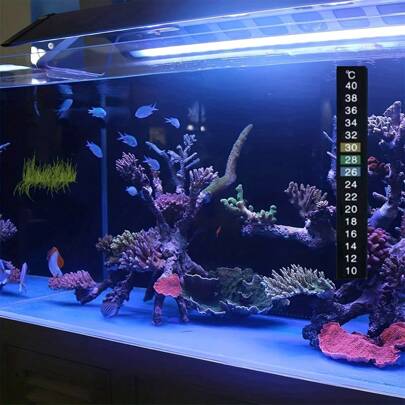 Adesivos para termômetro digital de aquário com mudança de cor de 10 a 40 graus, 1/3/6 peças, usados para monitoramento de temperatura de vinho, cerveja, cerveja artesanal e aquários (podem ser fixados removendo o adesivo de suporte)